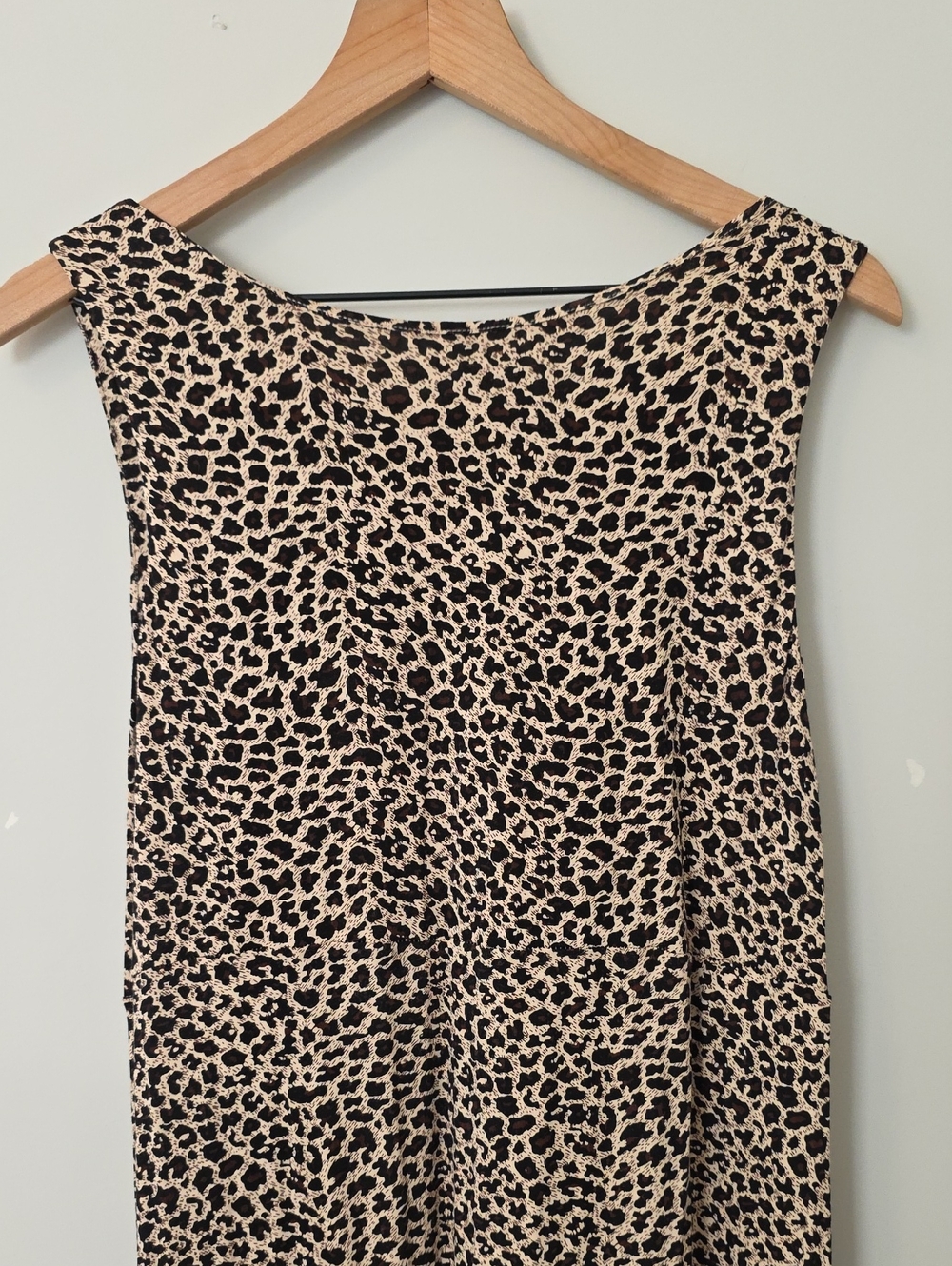 Monroe & Main sleeveless maxi dress leopard print 1X - Picture 6 of 9